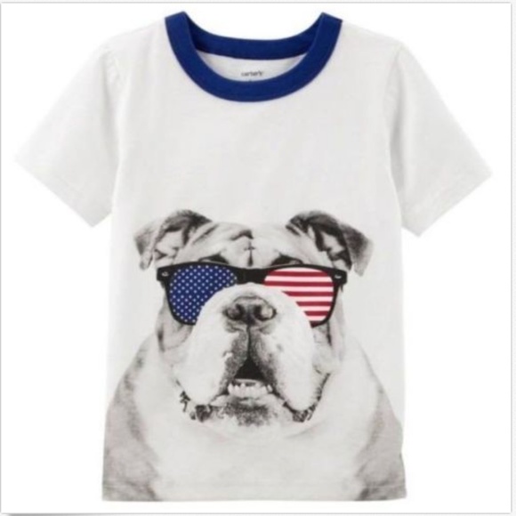 Carter's Other - Carter's Boys 4th of July BullDog Graphic Tee Carter's Other - Carter's Boys 4th of July BullDog Graphic Tee